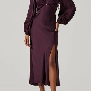 Astr The Label Elegant Purple Women's Dress